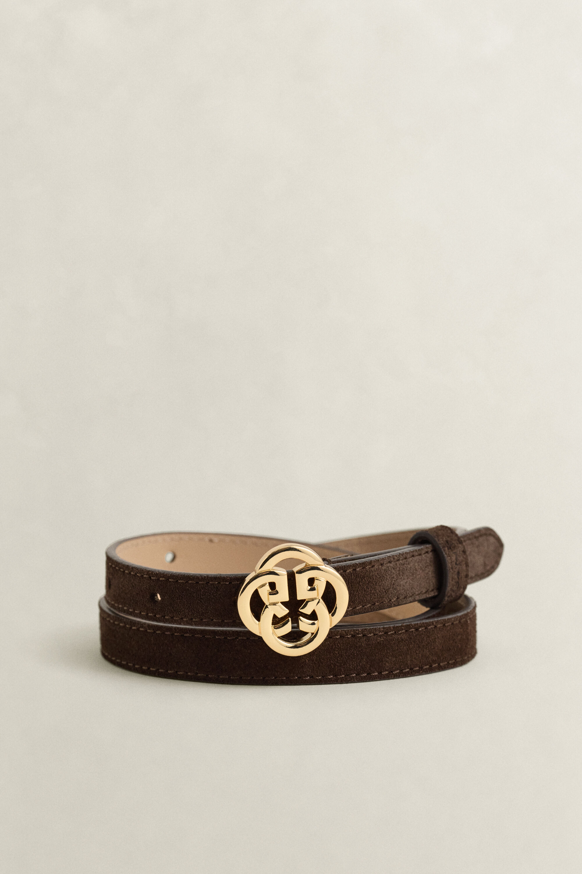 Monogram Suede Belt
