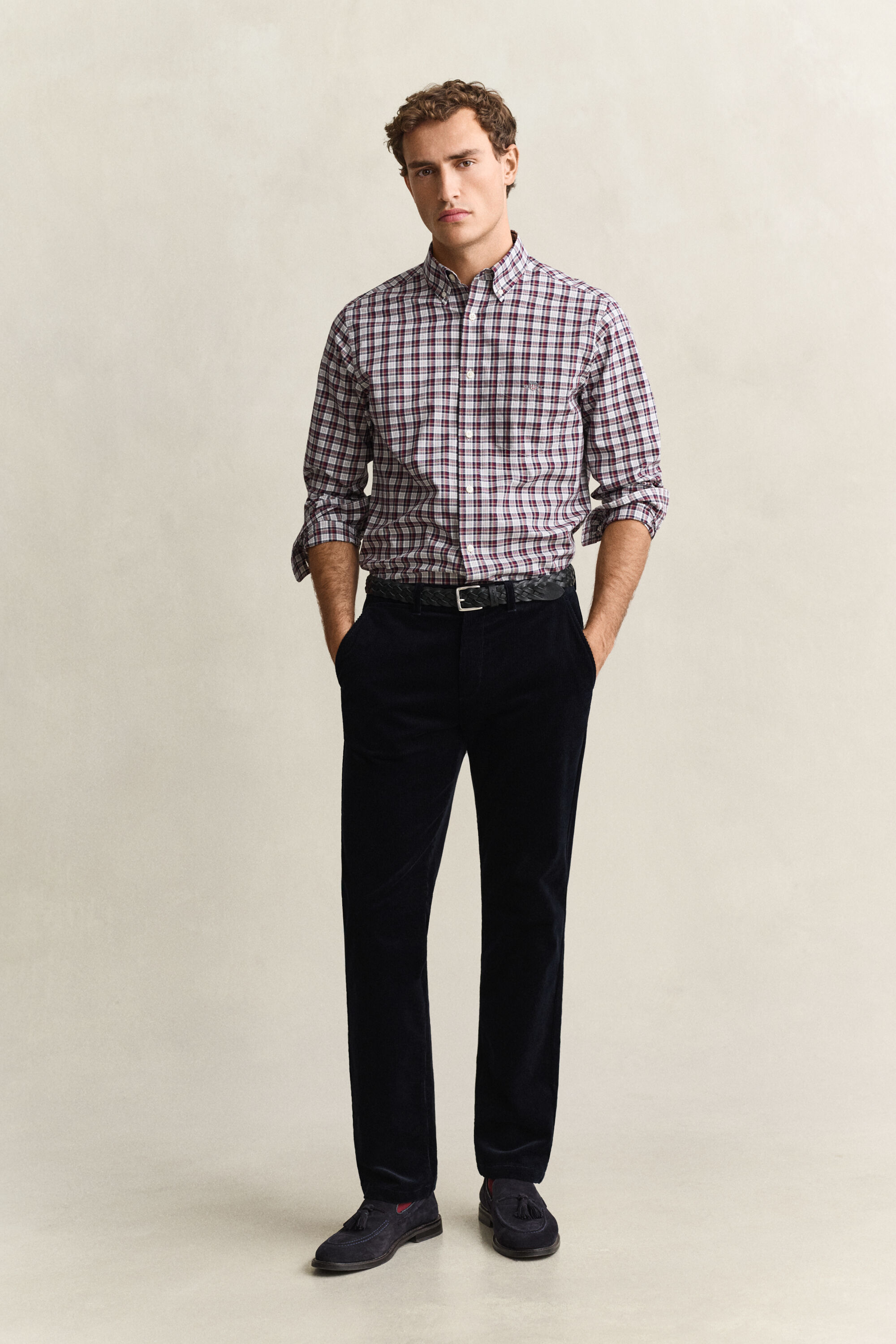 Regular Fit Cord Chinohose