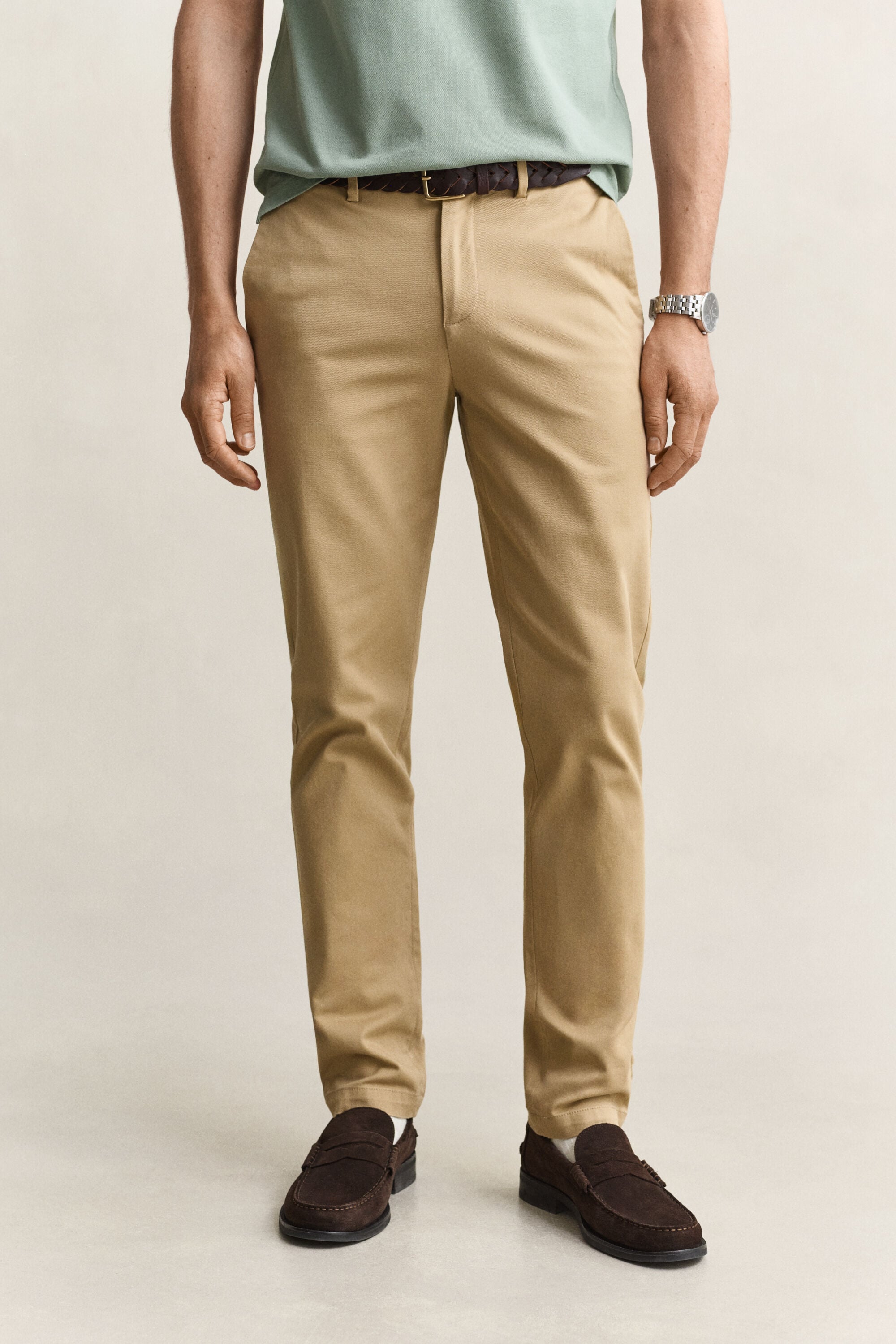 Elegante Slim Fit Chinohose