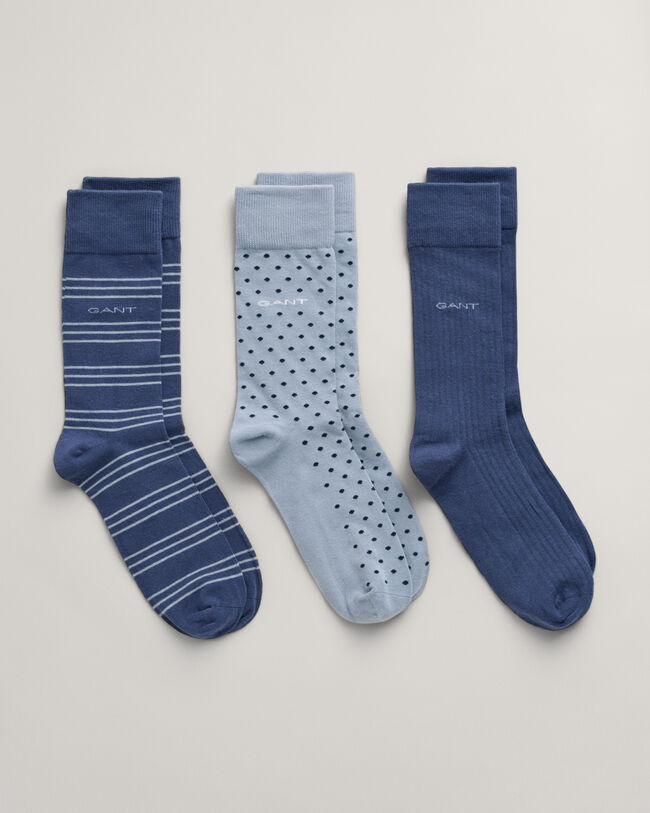 3er-Pack Socken mit Muster