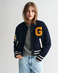 Gestrickte GANT Varsity Jacke