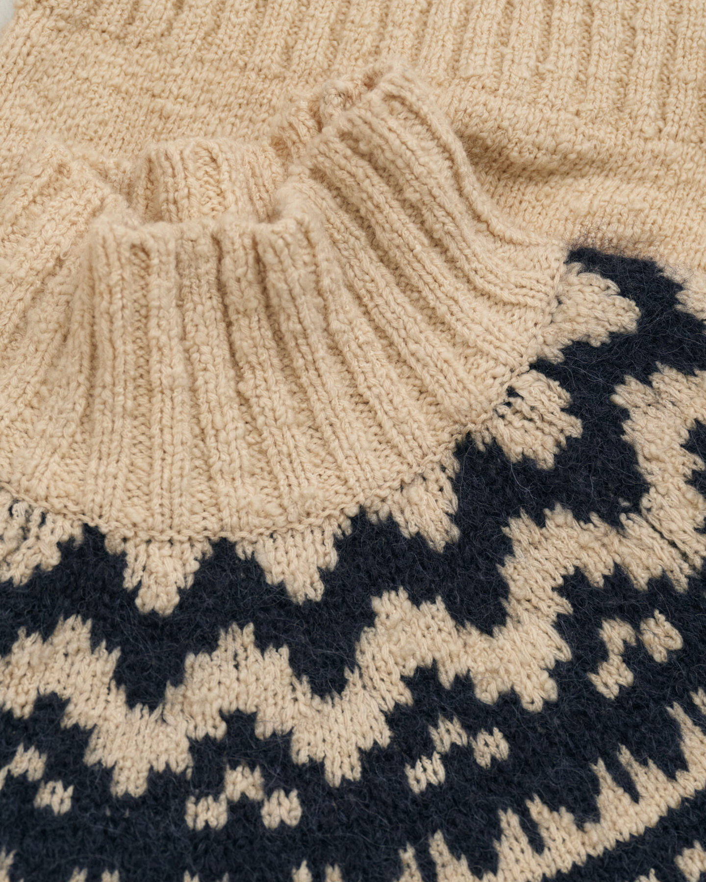 Fair Isle Stehkragenpullover