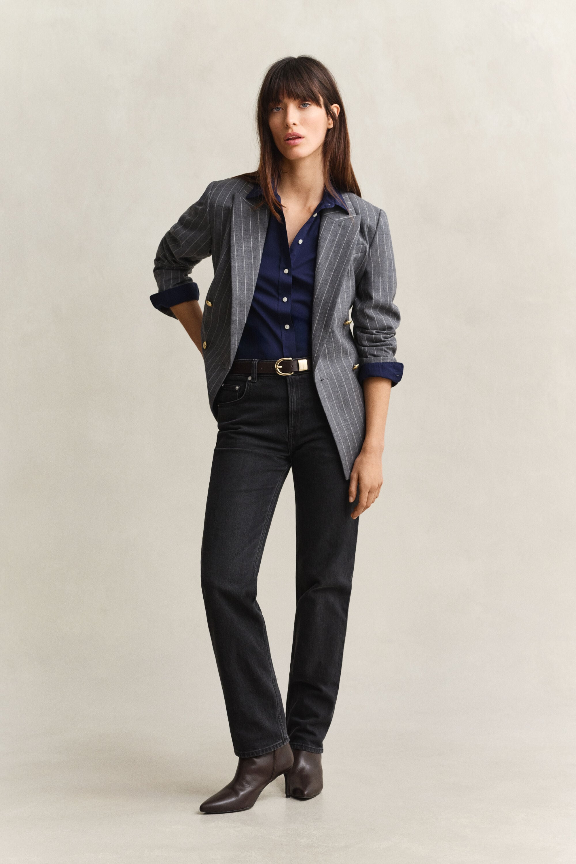 Regular Fit Classic Popeline Bluse