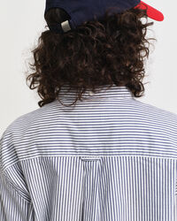 Gestreifte Relaxed Fit Luxury Oxford-Bluse