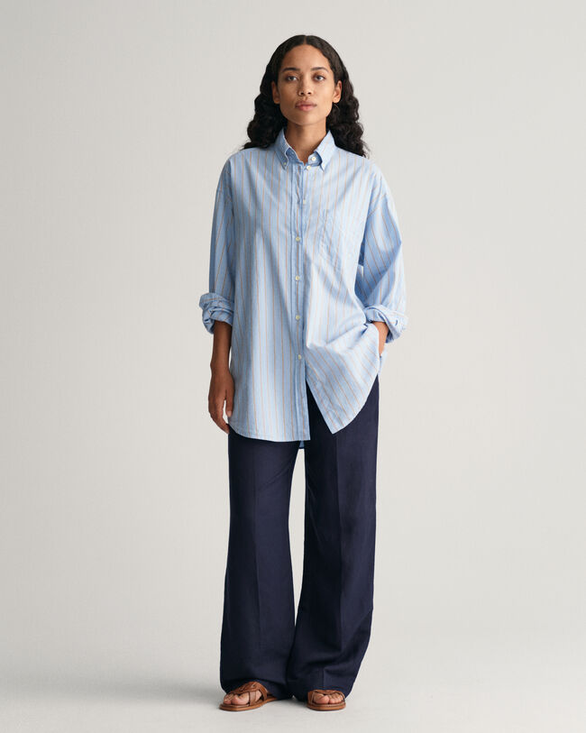 Relaxed Fit Leinenmix Pull-On Hose
