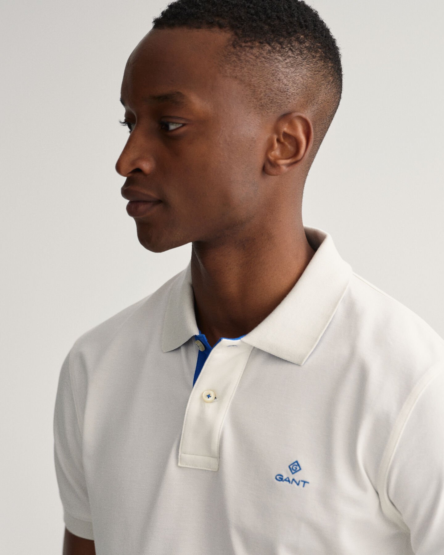 Piqué Rugger Poloshirt mit Kontrastkragen