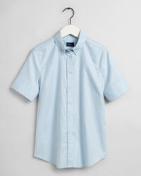 Stretch Kurzarm Oxford-Bluse