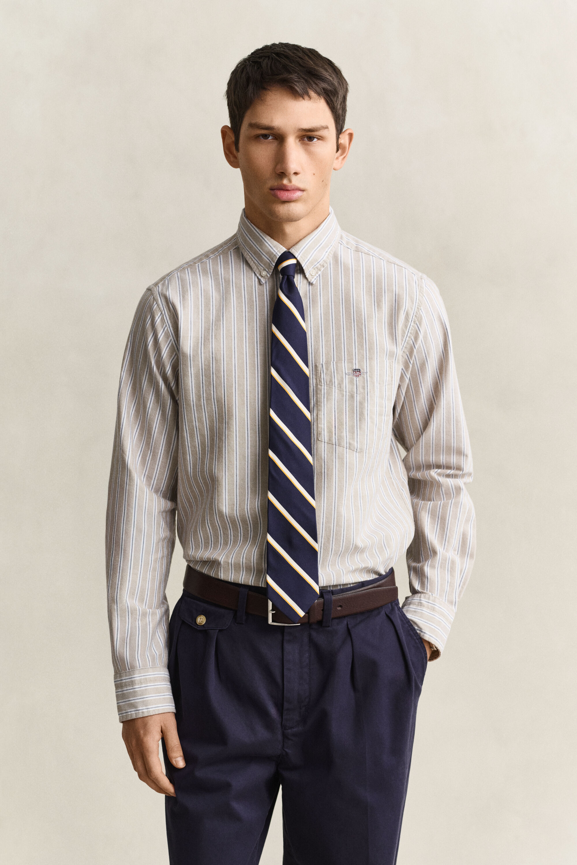 Camicia Oxford classica a righe