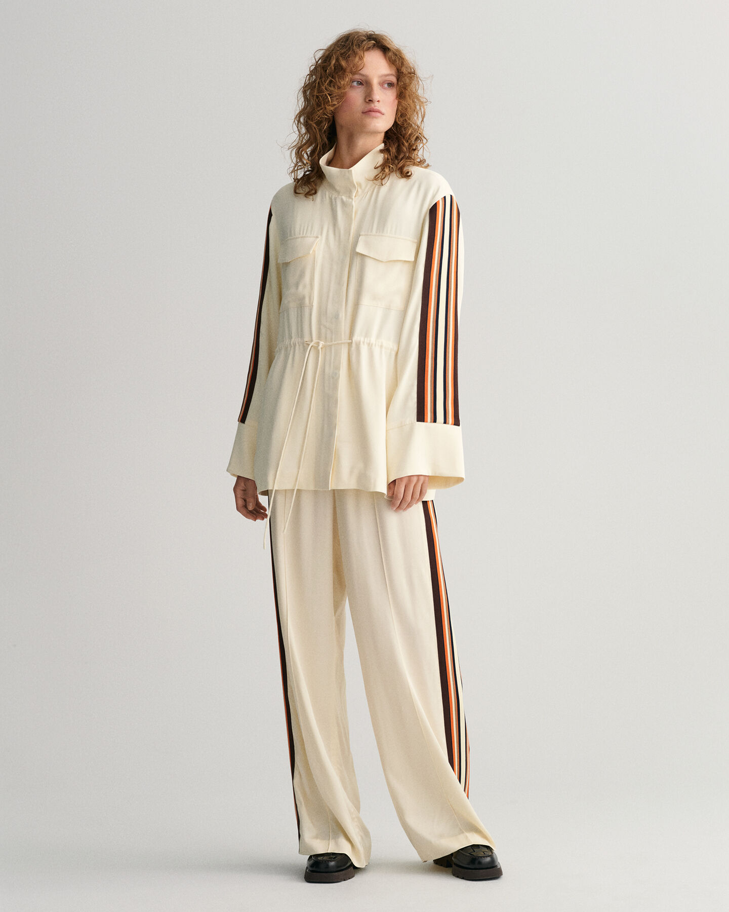 Relaxed Fit Jacke mit Streifen