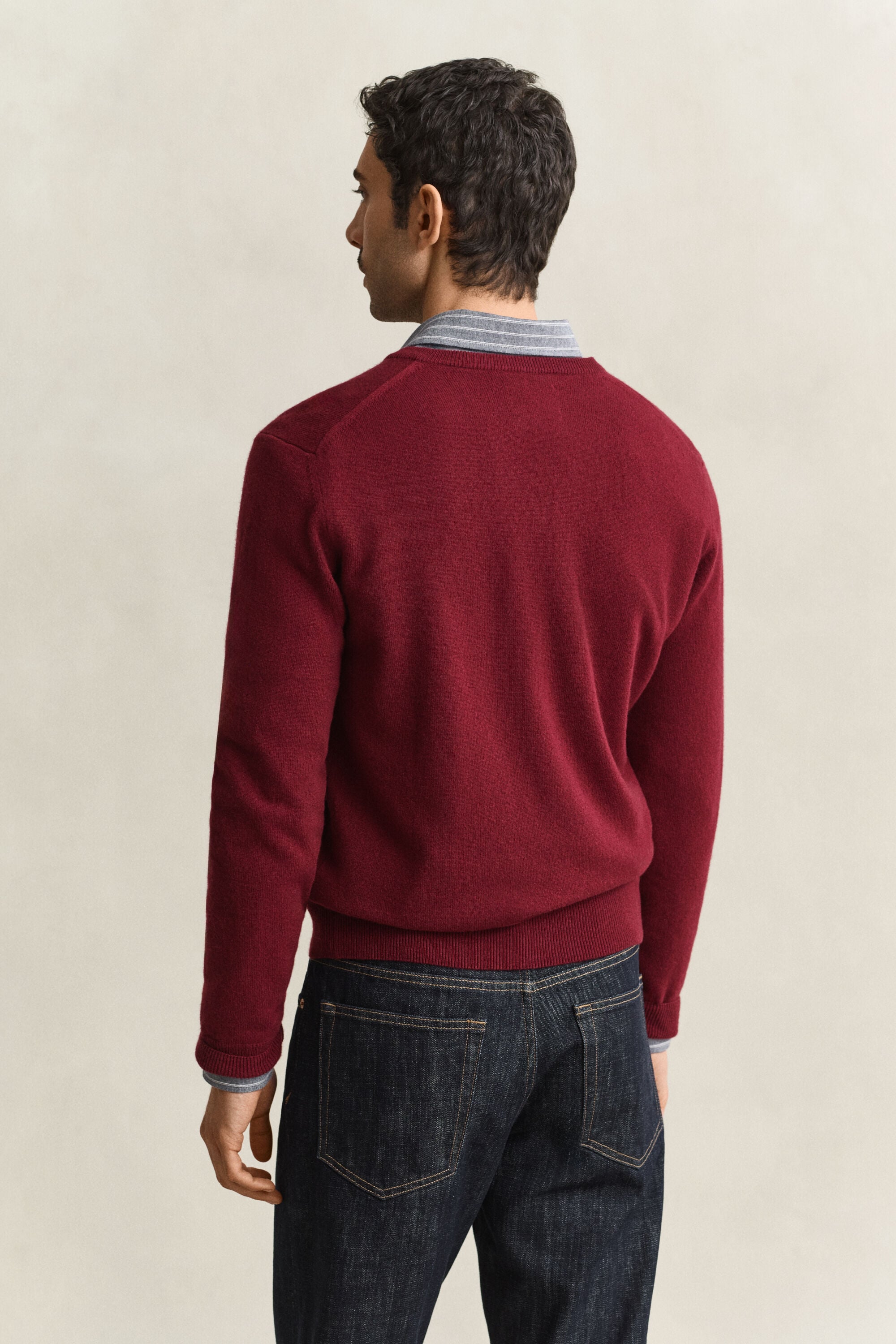 V-Neck Pullover aus Lambswool