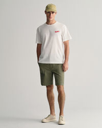 Regular Fit Baumwoll Leinen Shorts