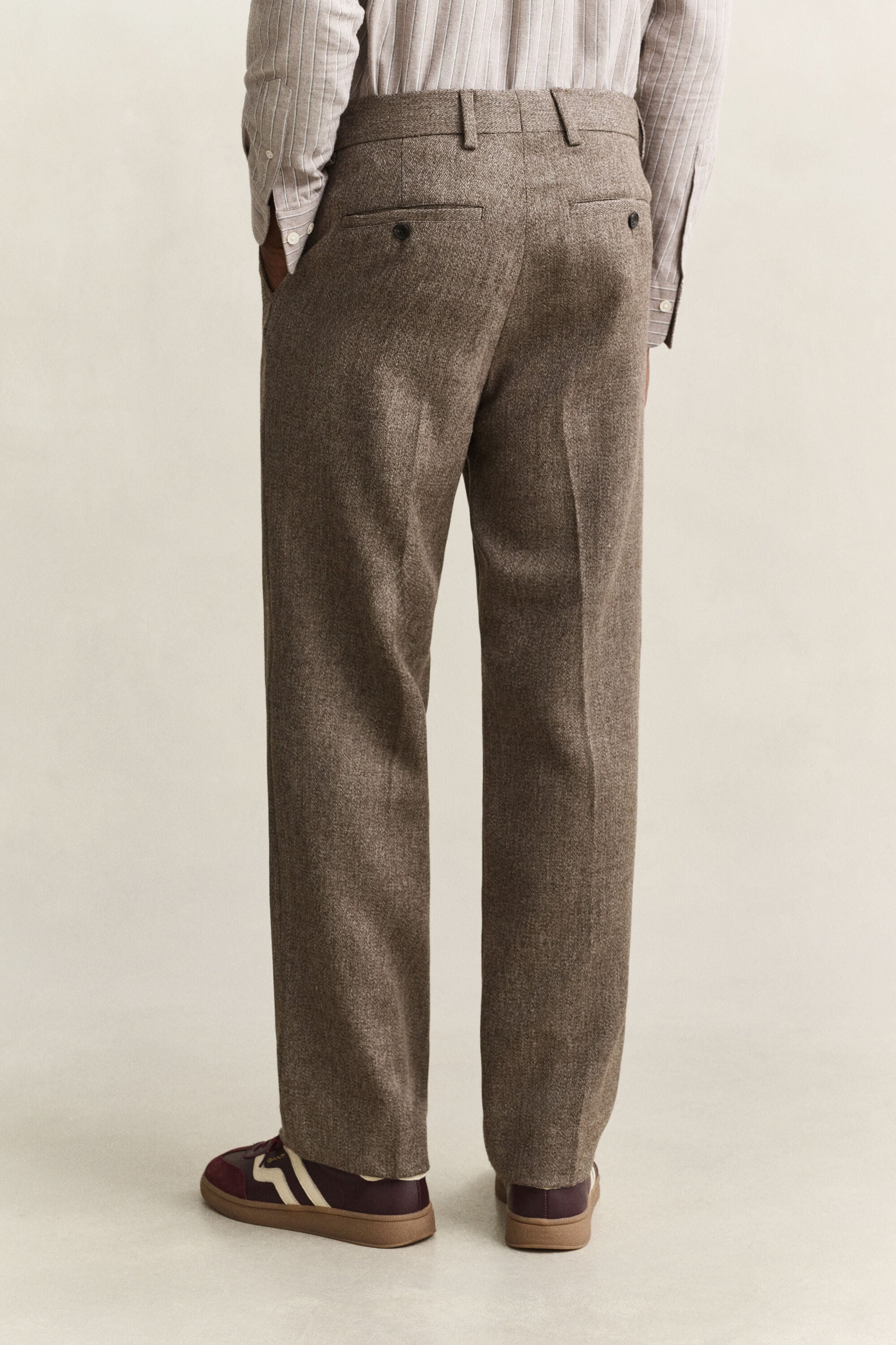 Mélange Wool Pants