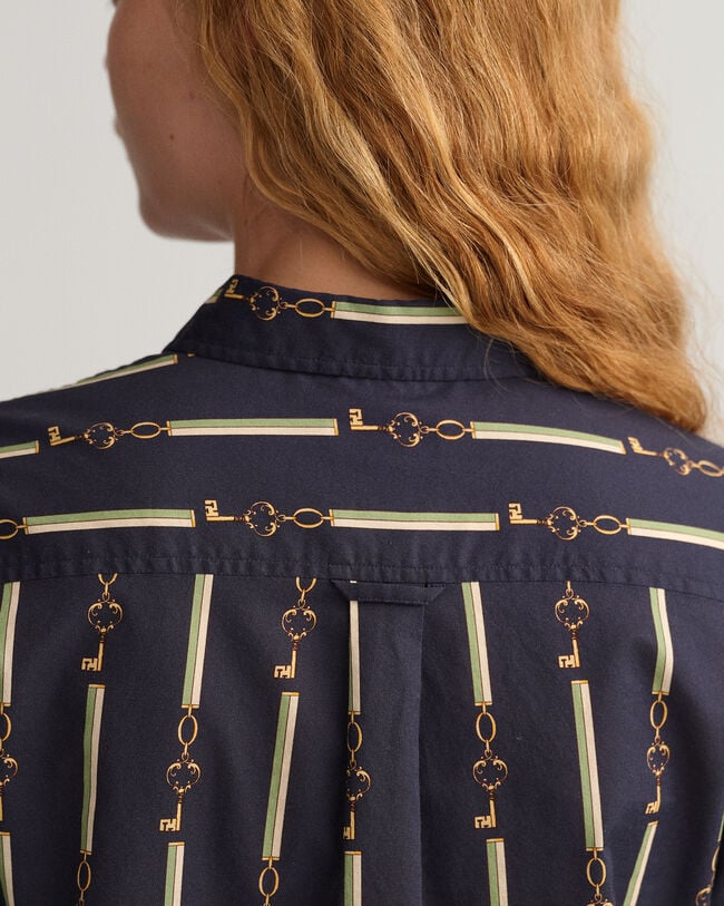 Regular Fit American Luxe Bluse aus Baumwoll-Voile