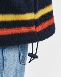 Gestreiftes Fleece Sweatshirt