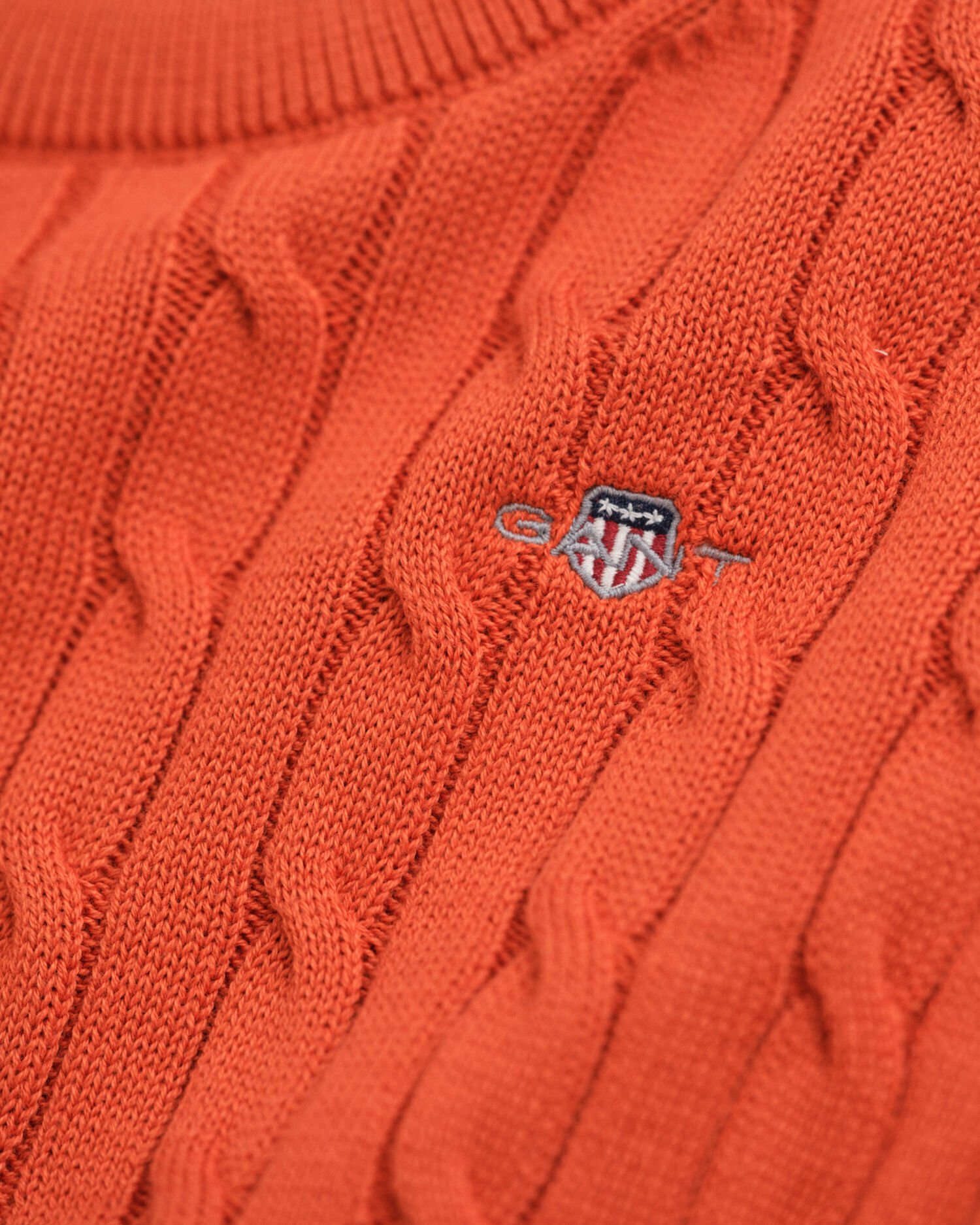 Pull col rond en maille de coton torsadée Shield Enfant