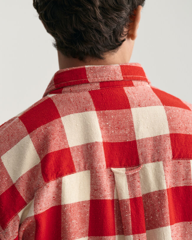 Strukturiertes Oversized Buffalo Checked Hemd