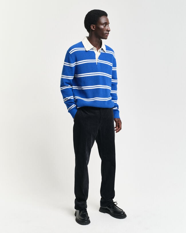 Gerippter Rugger aus Baumwolle