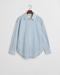 Relaxed Fit Bluse mit Strukturstreifen