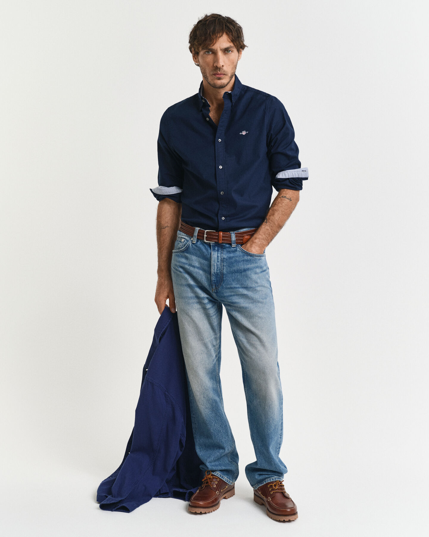 Slim Fit Oxford-Hemd mit Stretch