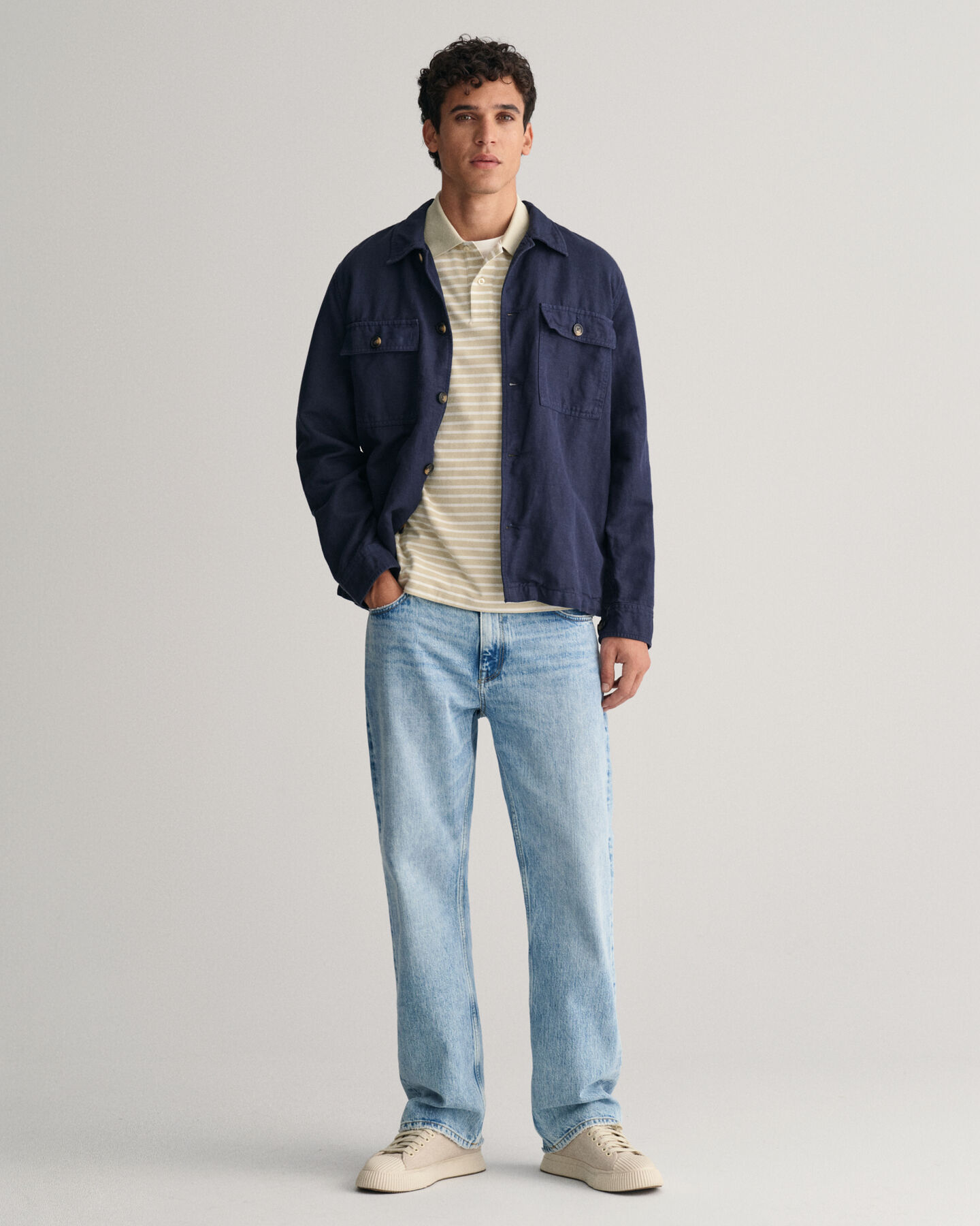 Piqué Poloshirt mit Streifen