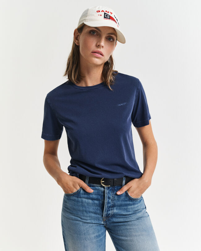 Sunfaded Rundhals-T-Shirt