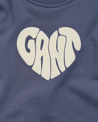 Girls Heart Graphic Rundhals-Sweatshirt