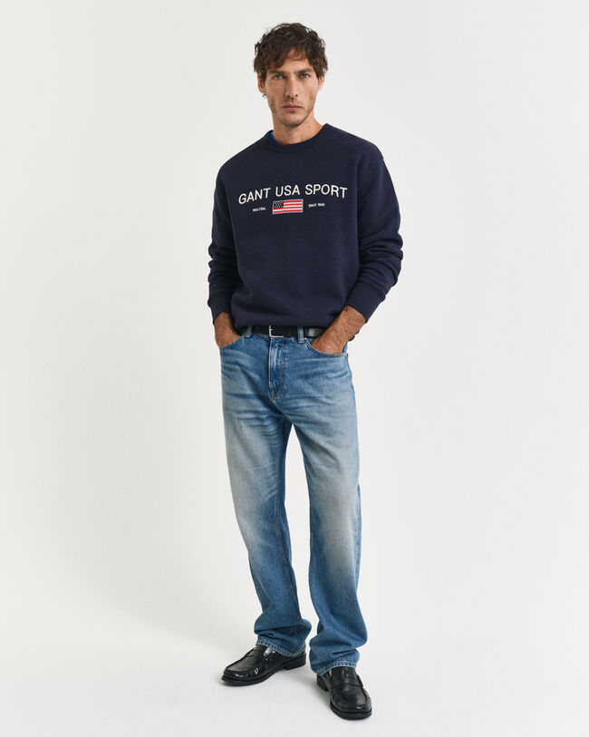 Graphic Rundhals-Sweatshirt