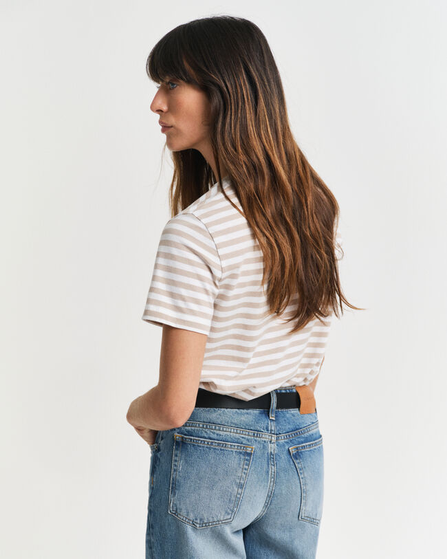 Shield T-Shirt mit Streifen