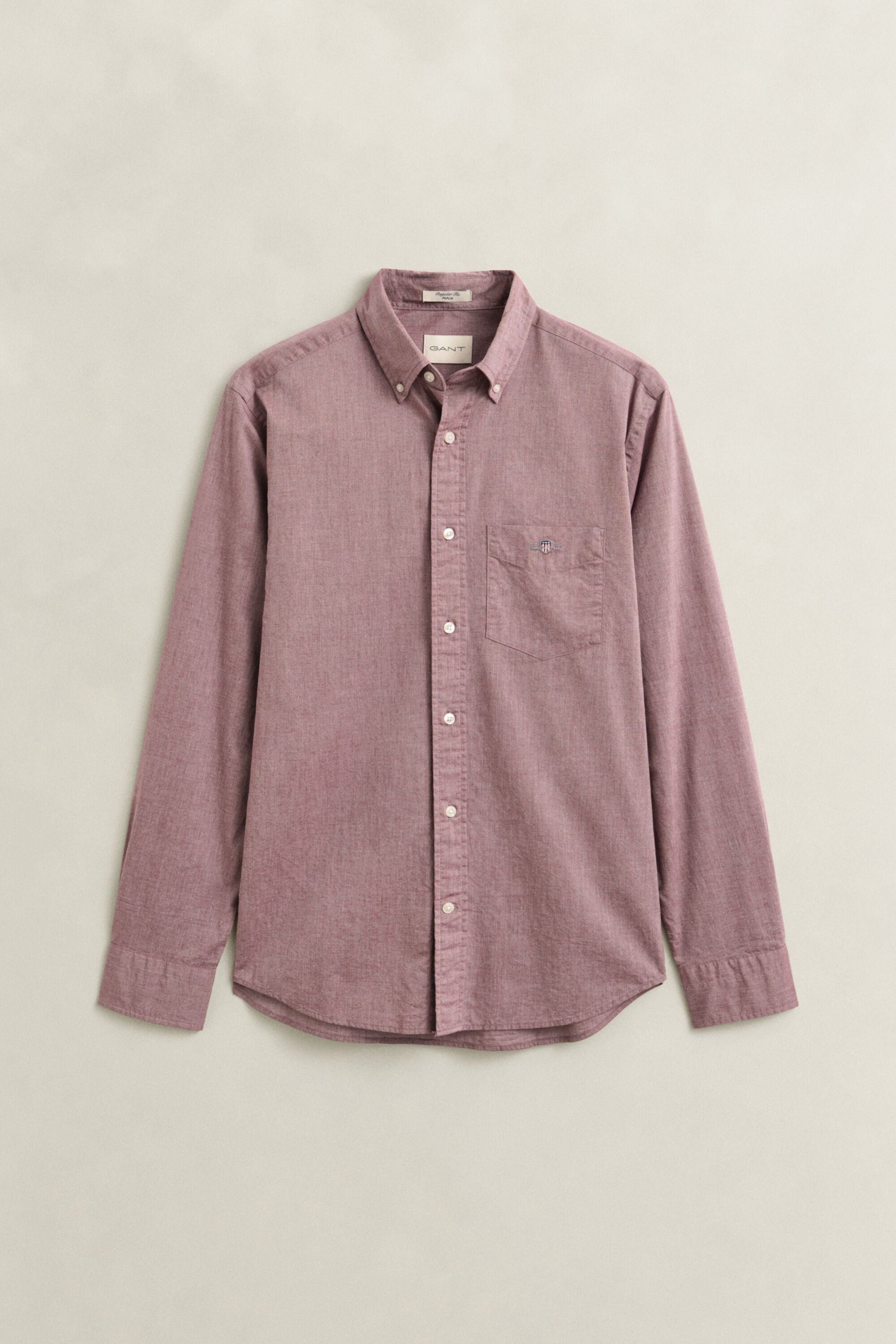 Chemise coupe regular en popeline classique