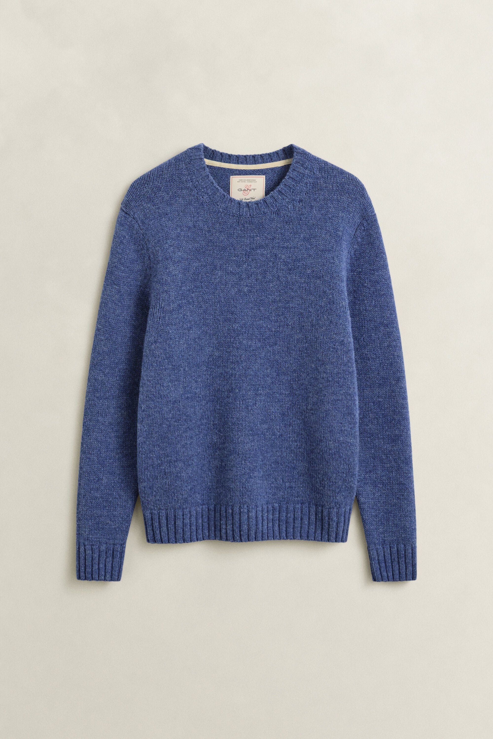 Brushed Wool Crew Neck Sweater