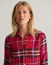 Regular Fit Karobluse aus Baumwolle und Seide