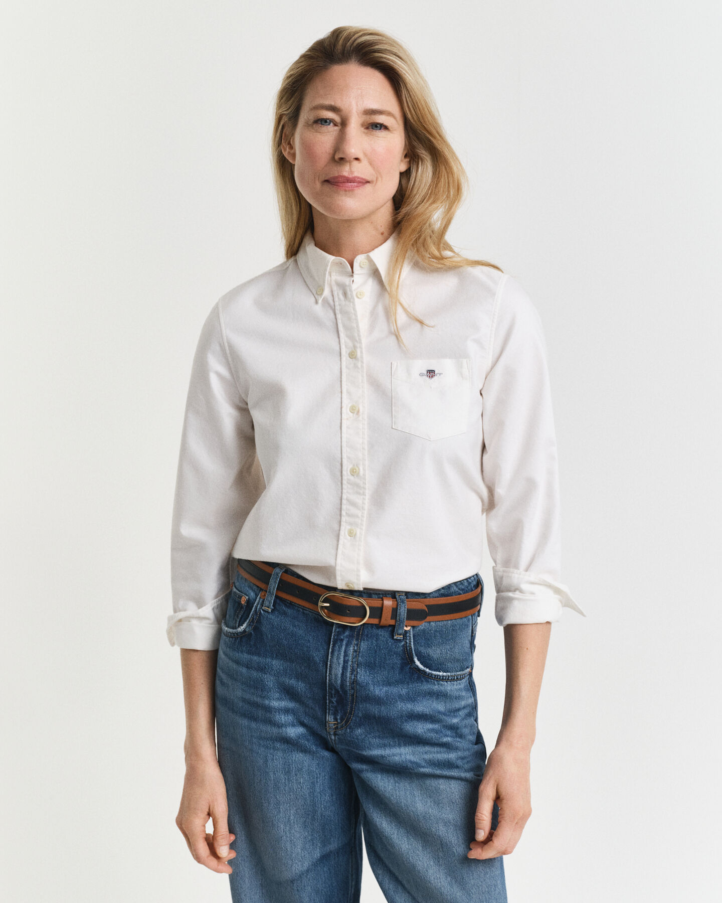Regular Fit Classic Oxford-Bluse