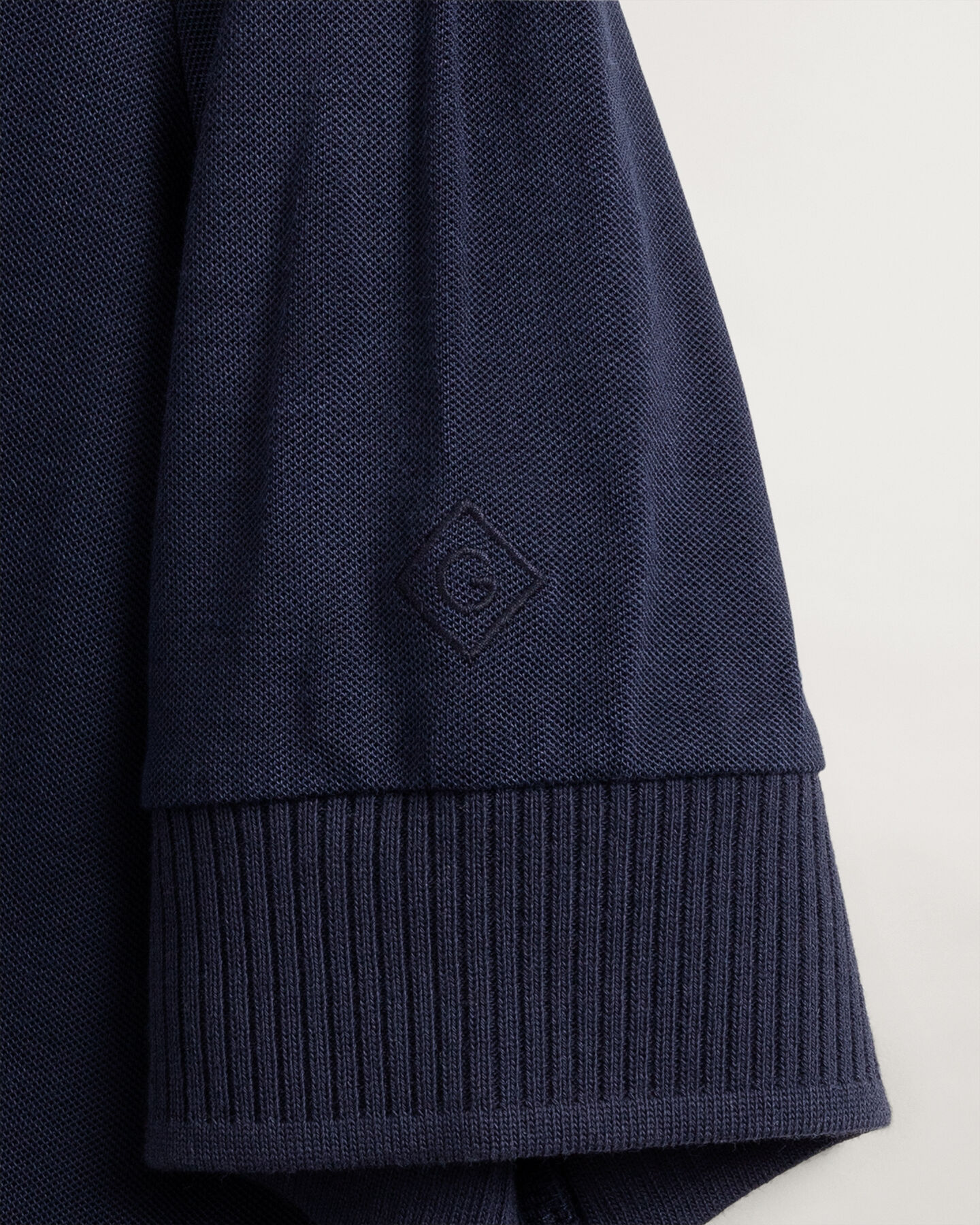 Detail Collar Piqu&eacute; Poloshirt