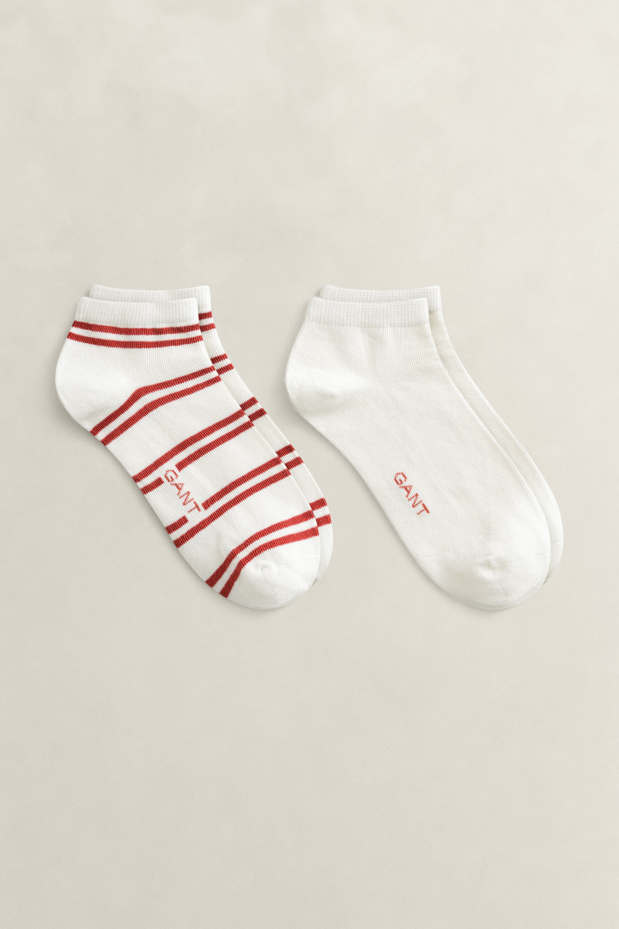 2er-Pack Knöchelsocken mit Streifen
