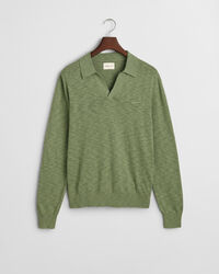 Polopullover aus Leinengemisch