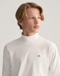 Teens Shield Stehkragen-Langarmshirt