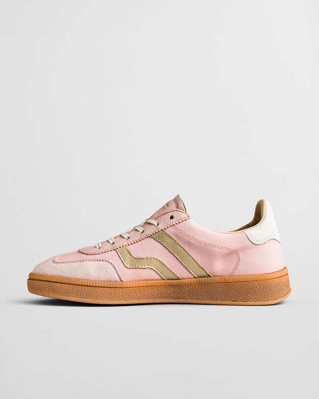 Cuzima Sneaker aus Satin und Veloursleder