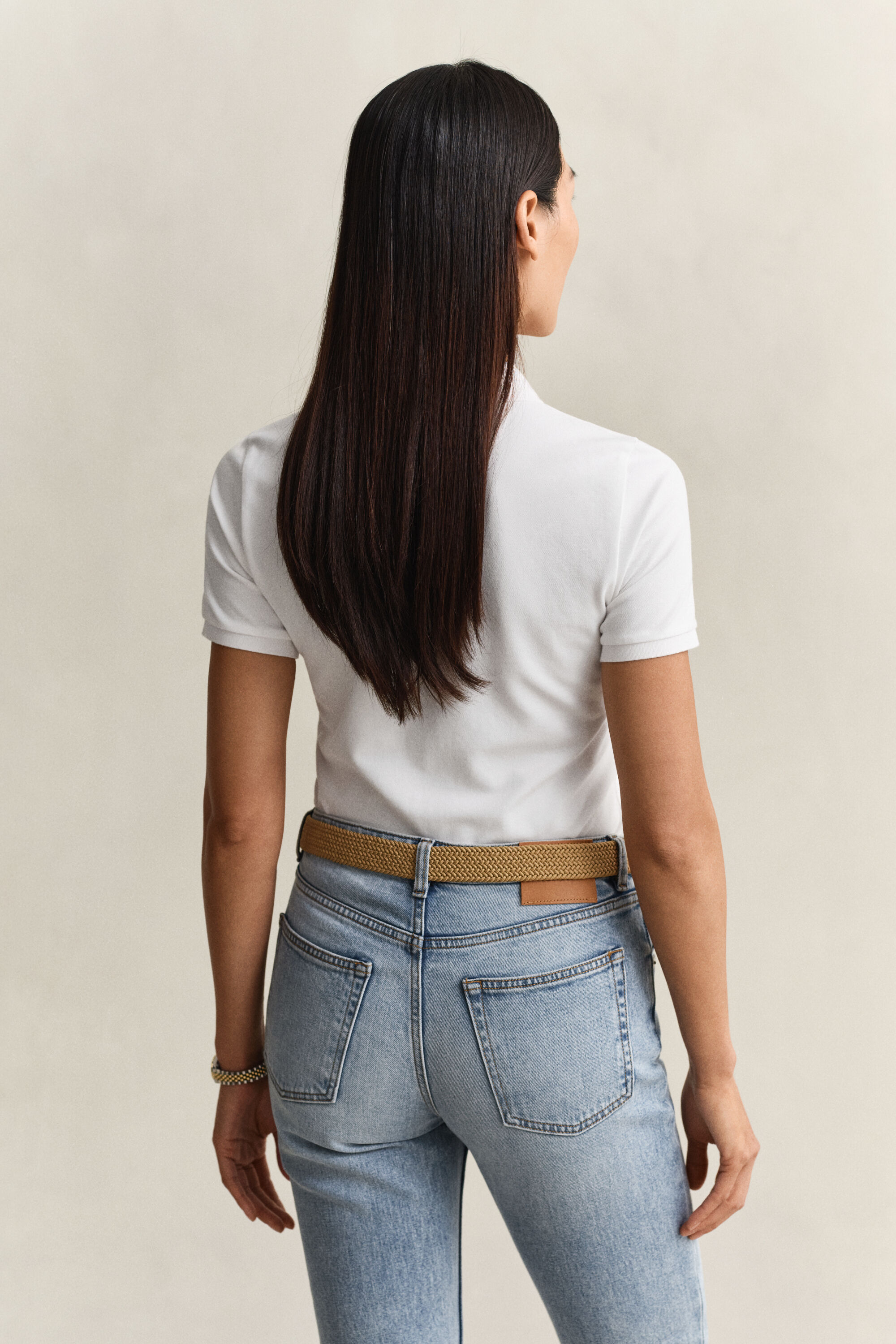 Polo en coton piqué contrastant