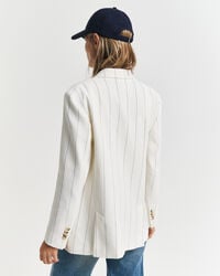 Pinstripe Leinen Club Blazer