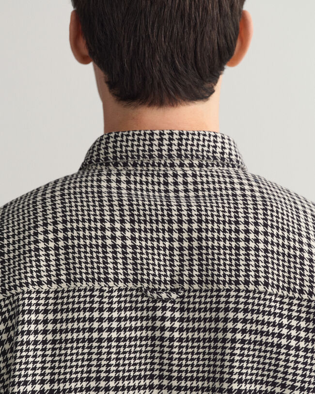 Oversized Houndstooth Baumwollhemd
