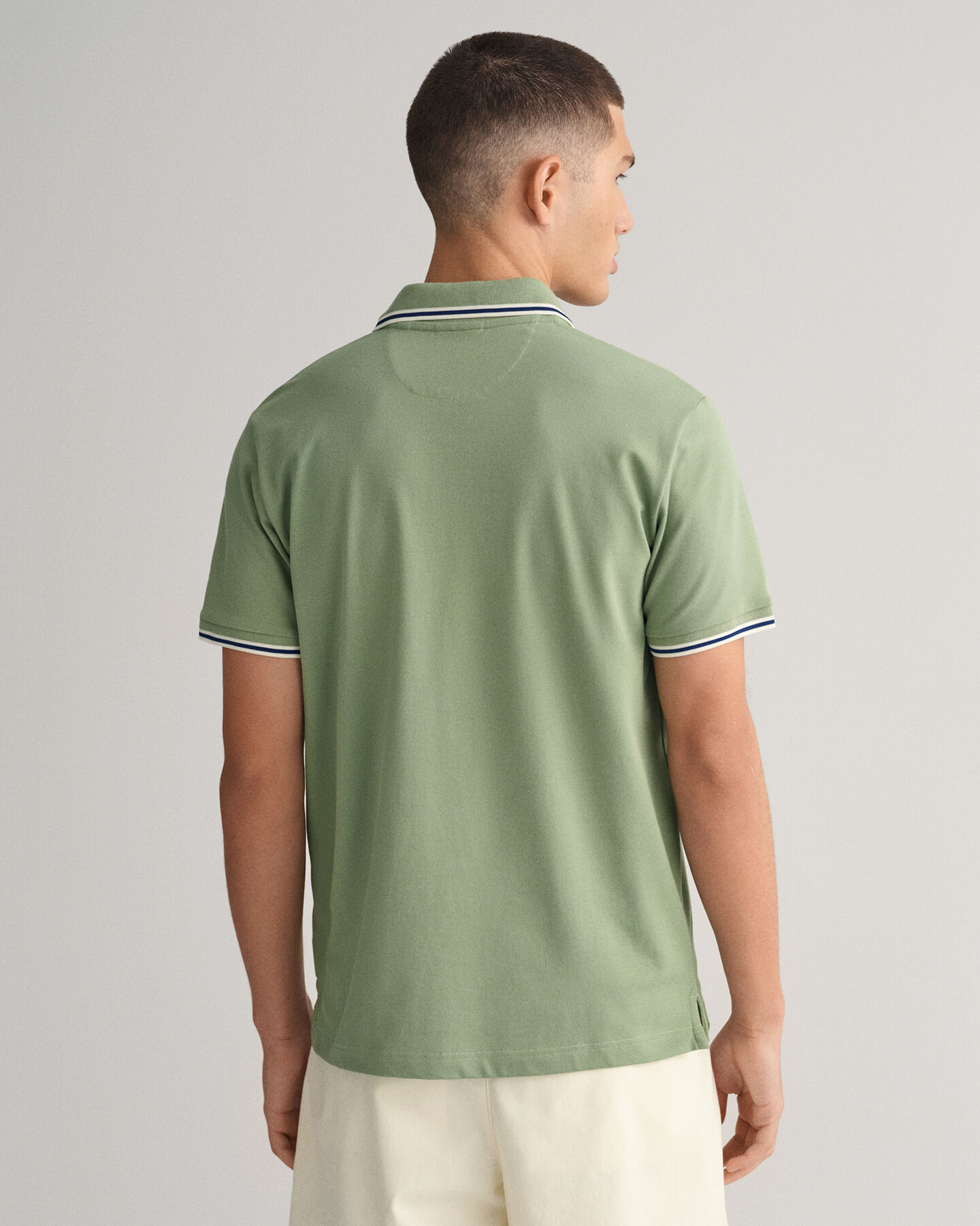 3-Color Tipped Piqu&eacute;-Poloshirt