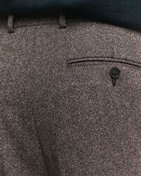 Relaxed Fit Mouliné Anzughose aus Wolle