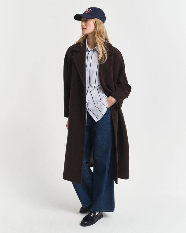 Regular Fit Classic Popeline Bluse mit Streifen