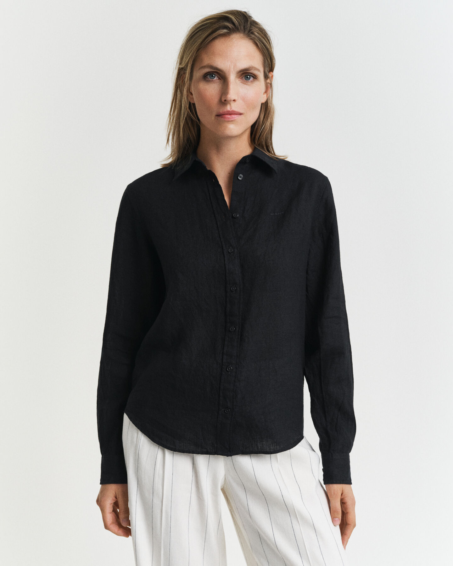 Regular Fit Leinenbluse