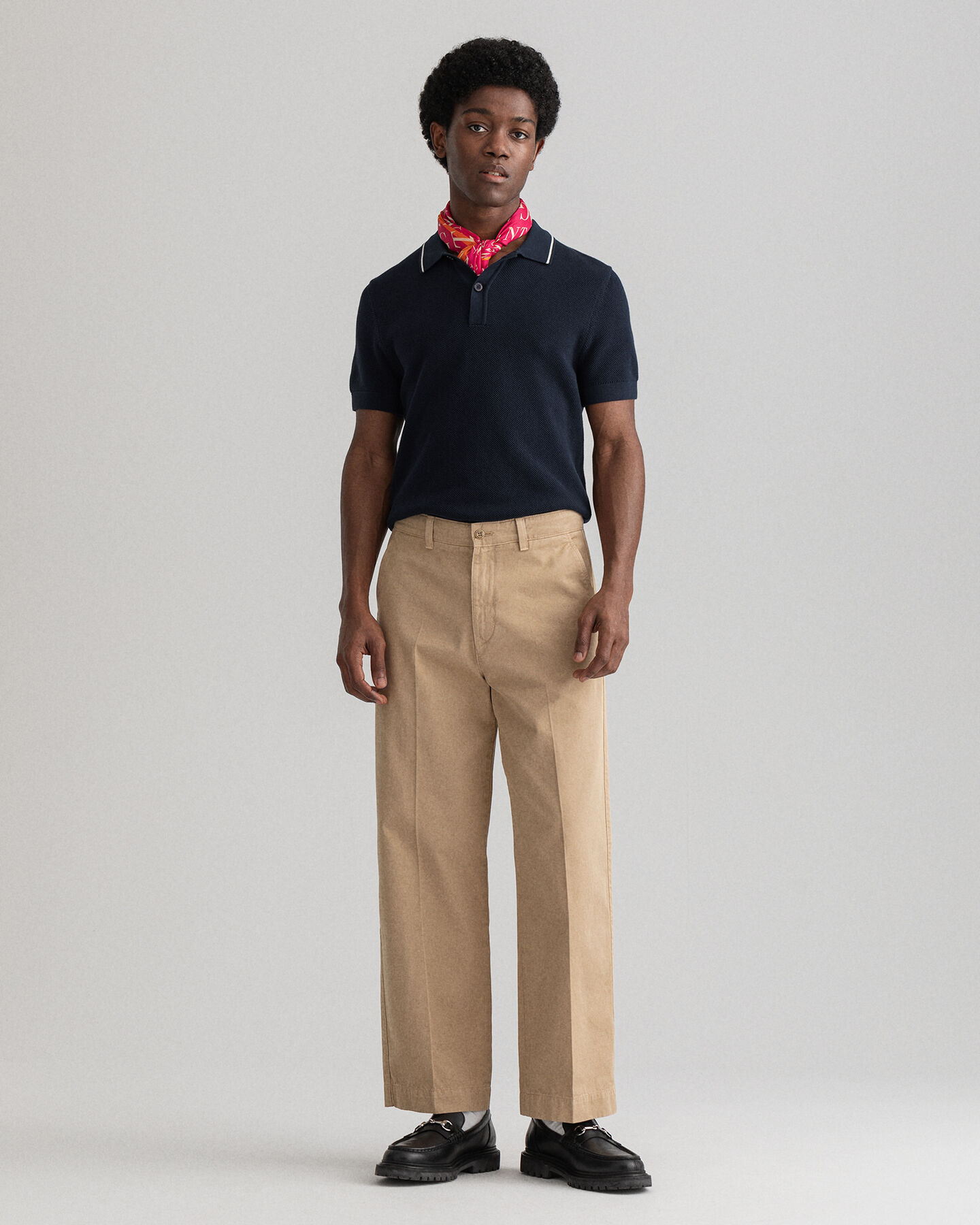 Piqué Poloshirt mit Strukturdesign