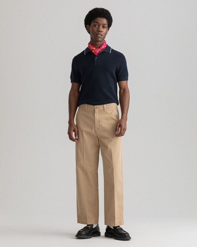 Piqué Poloshirt mit Strukturdesign