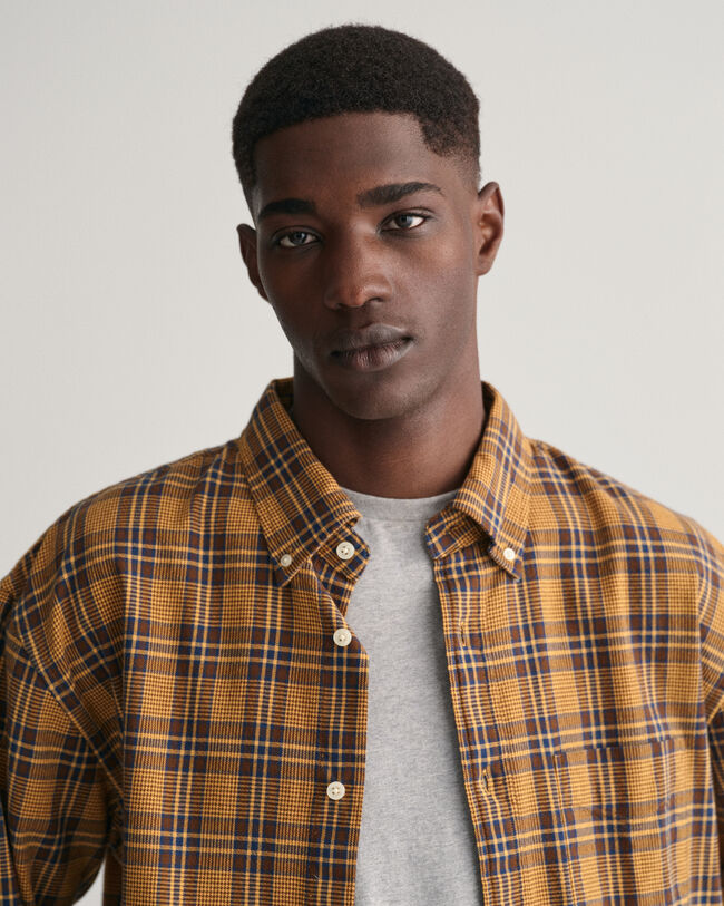 Relaxed Fit Karohemd mit Struktur