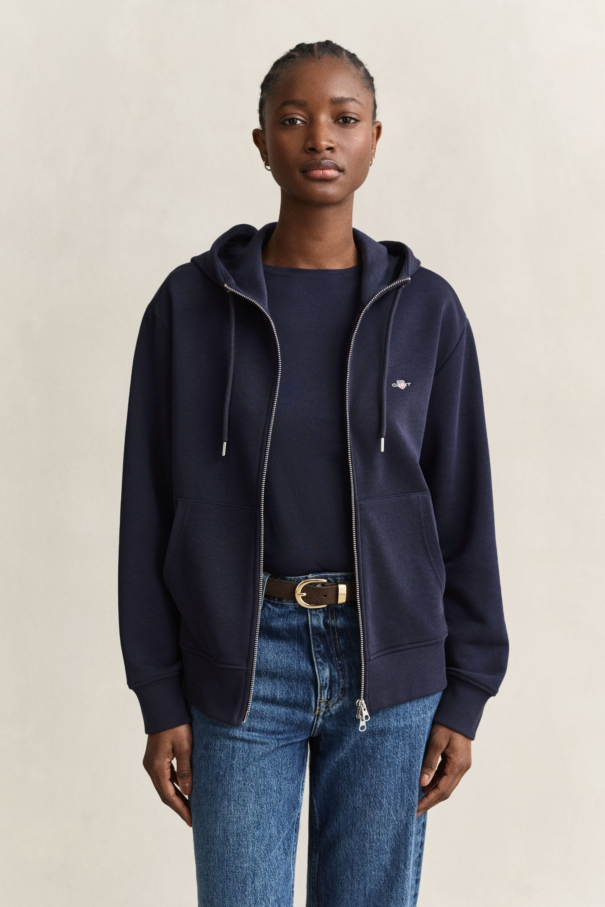 Felpa con cappuccio Shield con zip