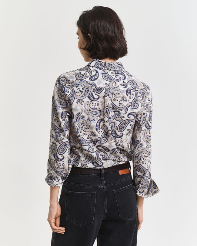 Paisley Bluse aus Baumwoll-Voile