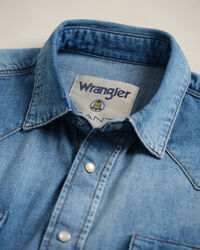 Wrangler x GANT Relaxed Fit Denim Western Hemd